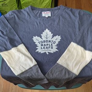 Red Jacket Blue and White Toronto Maple Leafs Tee